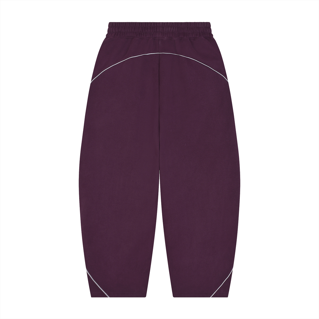 Serpent Piping Fleece Barrel Leg Sweatpants