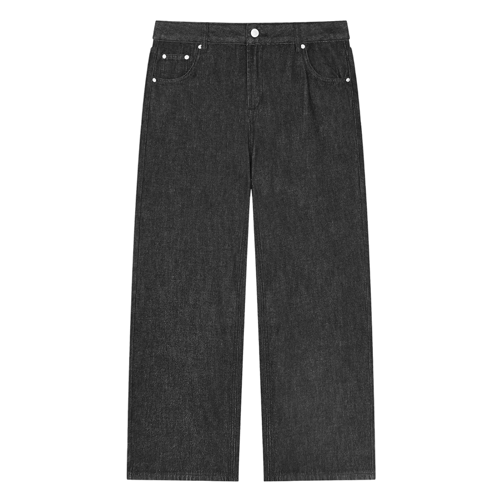 The Art of Not Explaining Vintage Wash Straight Leg Jeans