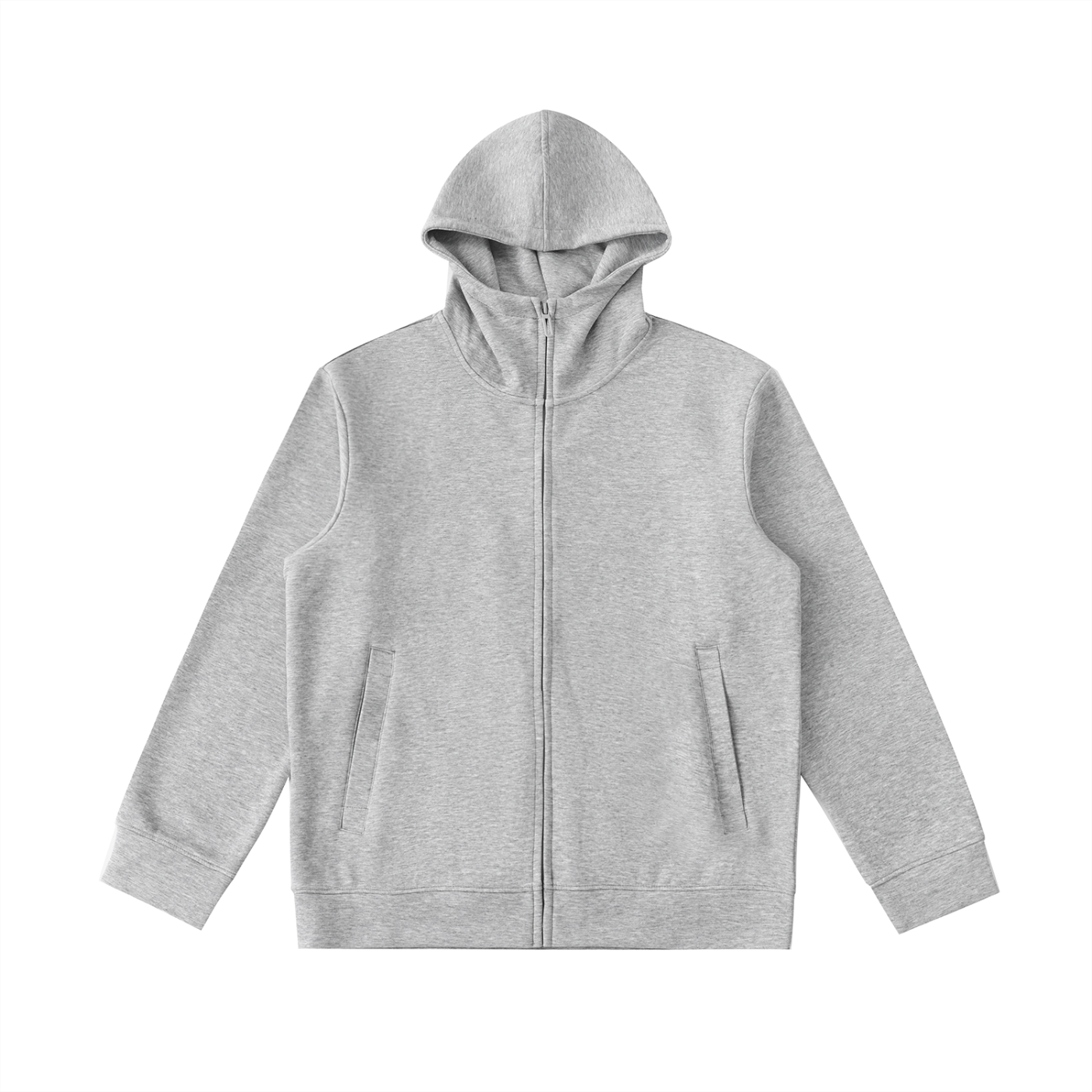 EVERYDAY Essential Heavyweight High Neck  Zip-Up Hoodie