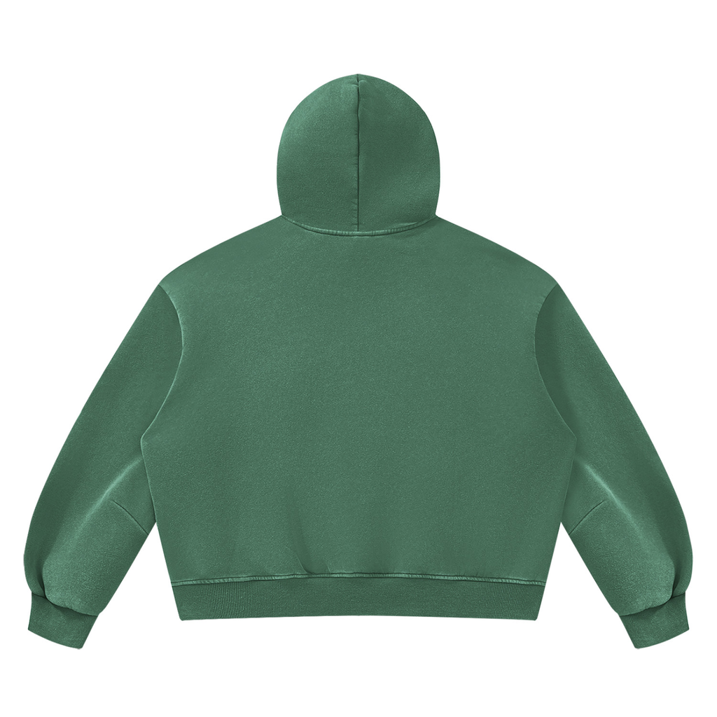 Arc Logo Vintage Washed Boxy Fleece Hoodie