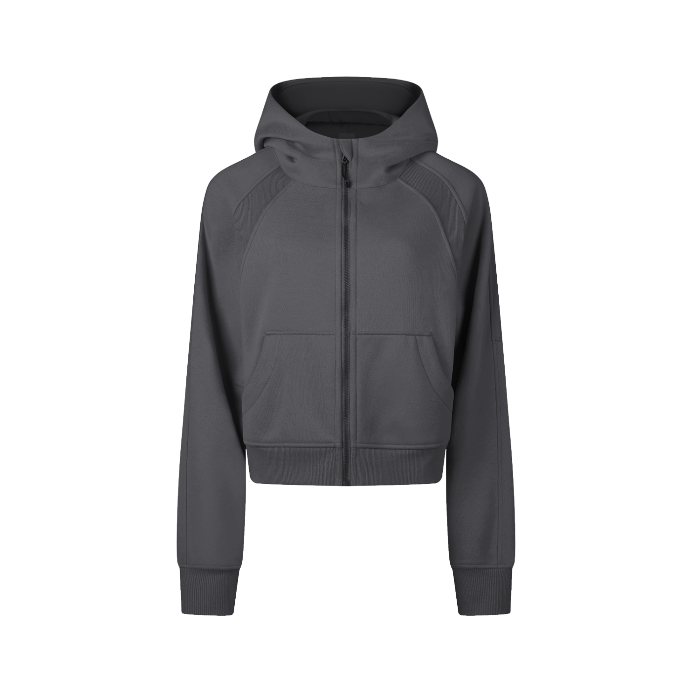 EVERYDAY Cropped Zip-Through Hoodie