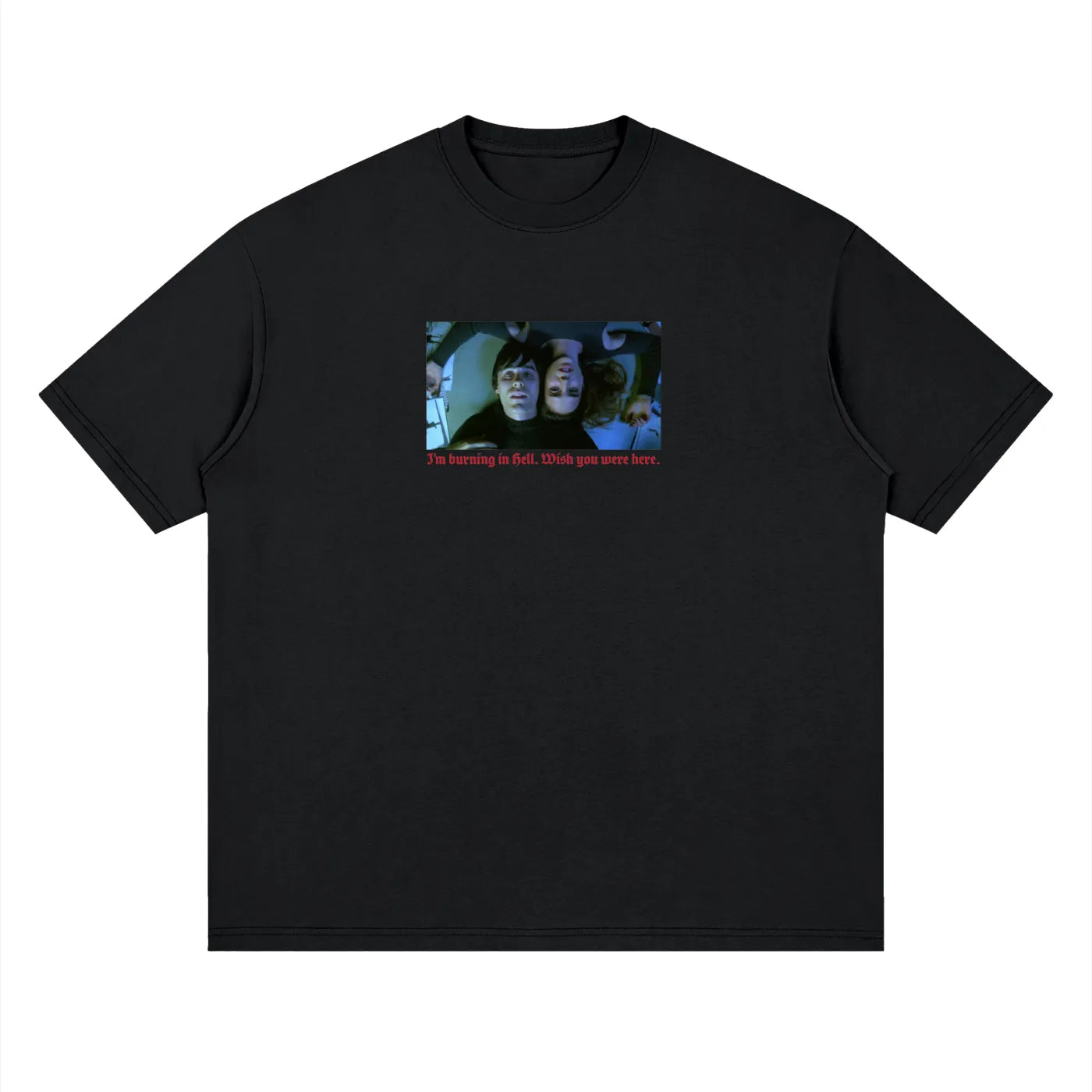 Burning in Hell Drop Shoulder Tee