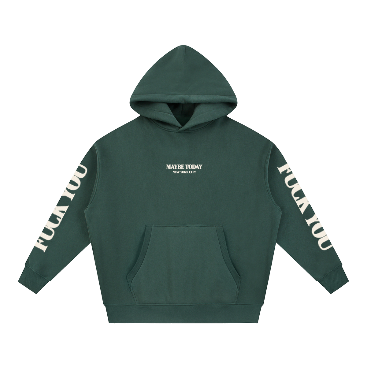 F*CK YOU Boxy Fit Fleece Hoodie