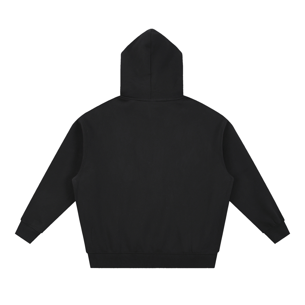 HELL WAS BORING Boxy Fit Fleece Hoodie
