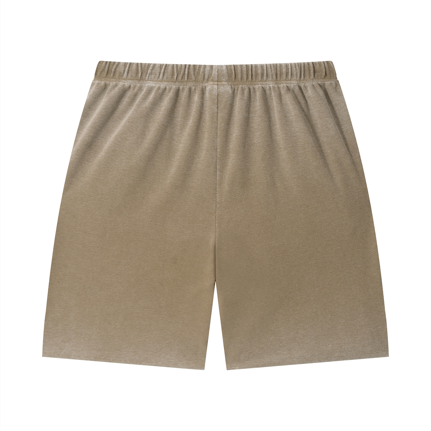 Logo Sunfade Waffle Raw Hem Shorts