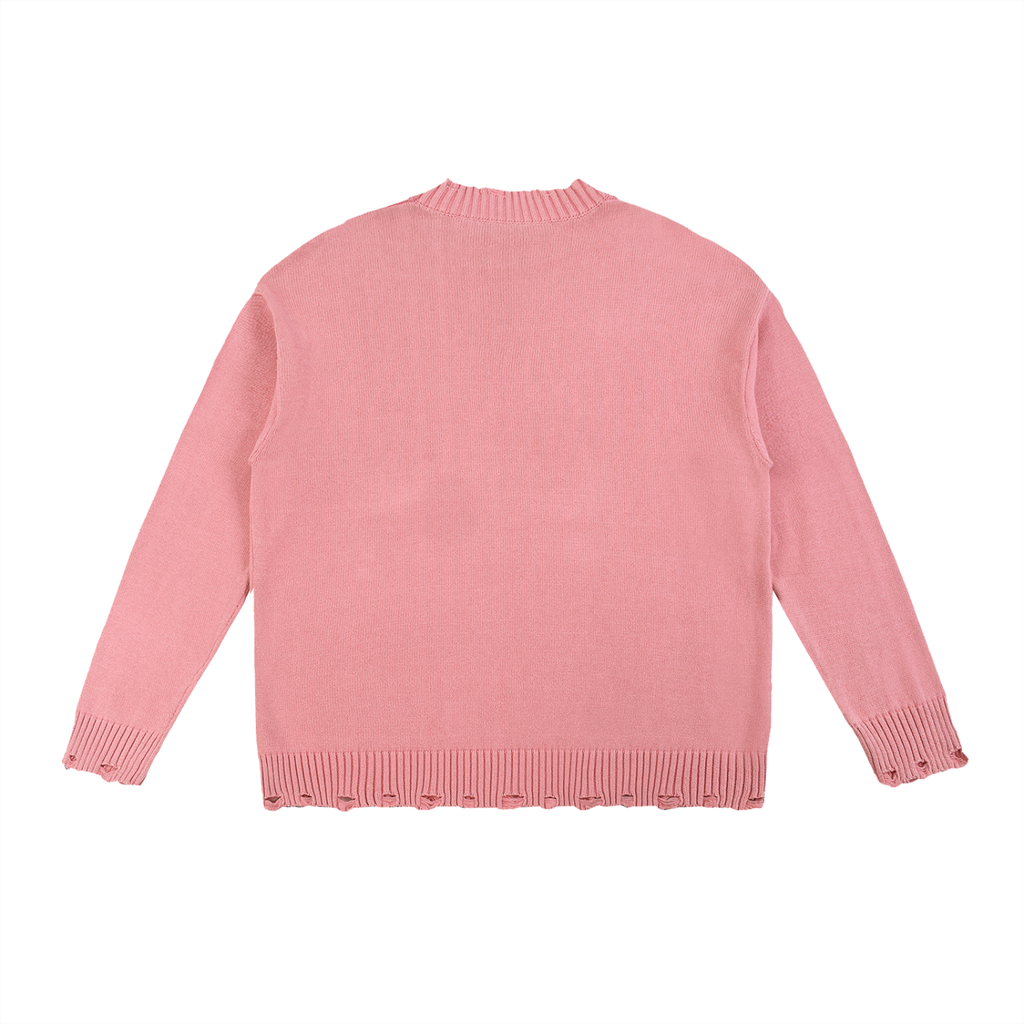 Arc Logo Vintage Washed Hand-Frayed Sweater