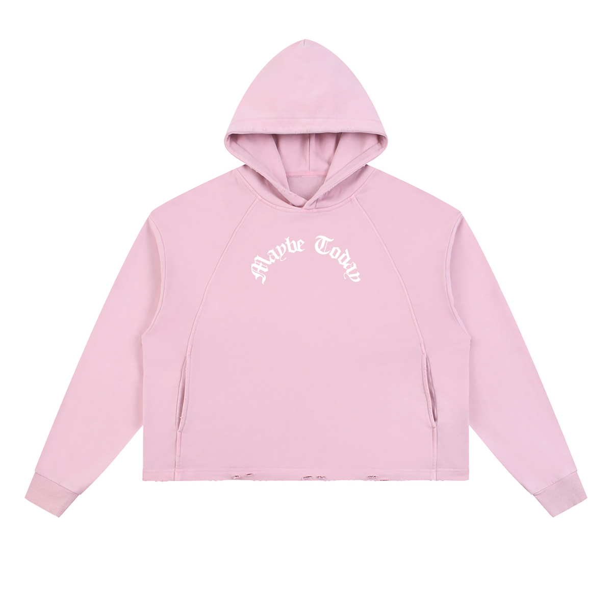 Life Bill Vintage Washed Frayed-Hem Hoodie