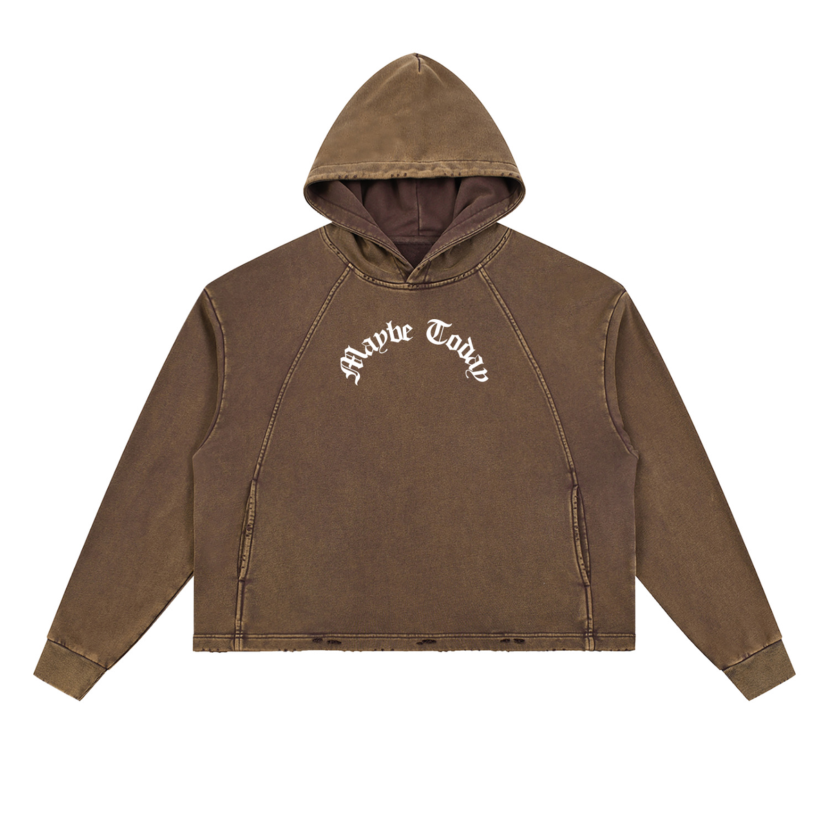 Life Bill Vintage Washed Frayed-Hem Hoodie