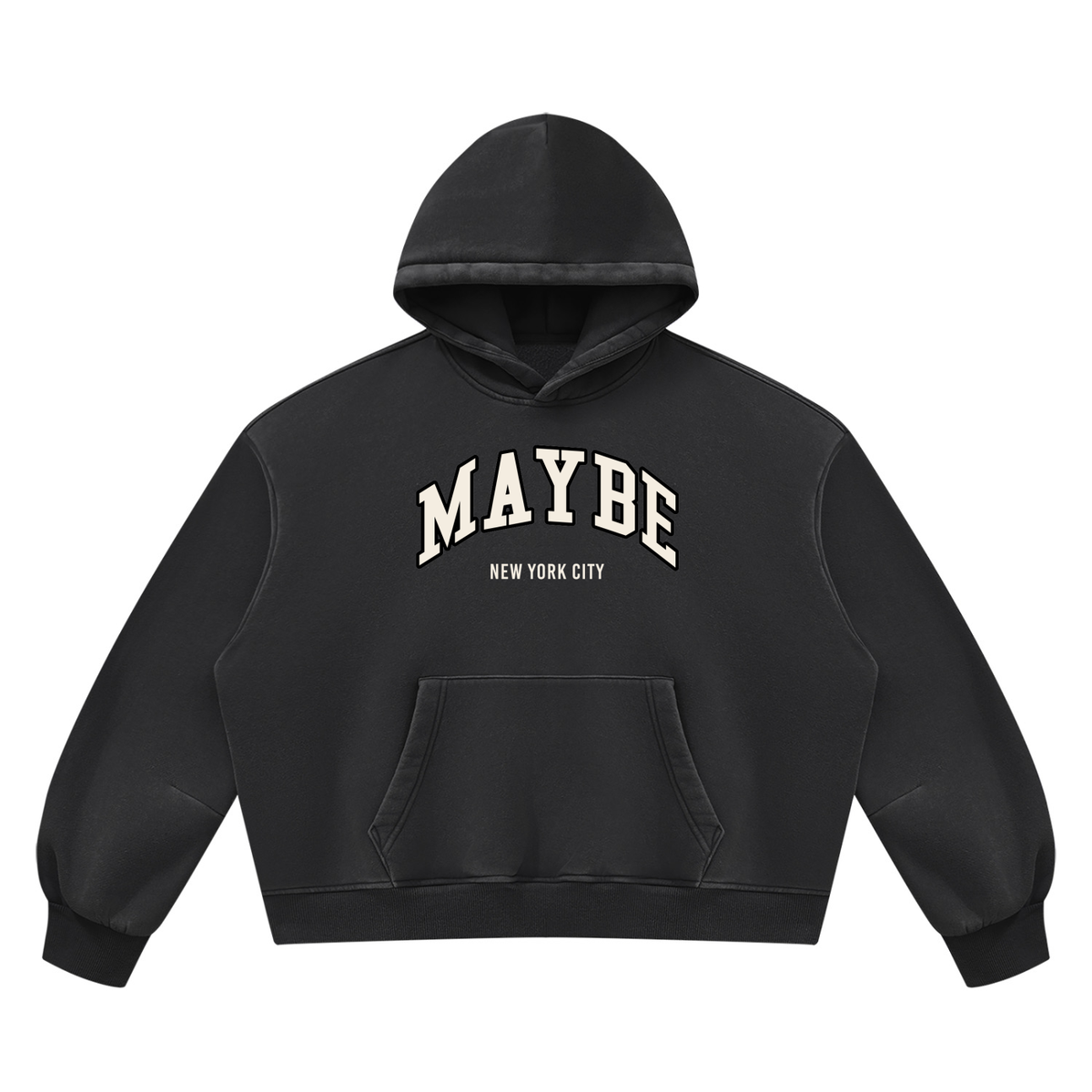 Arc Logo Vintage Washed Boxy Fleece Hoodie