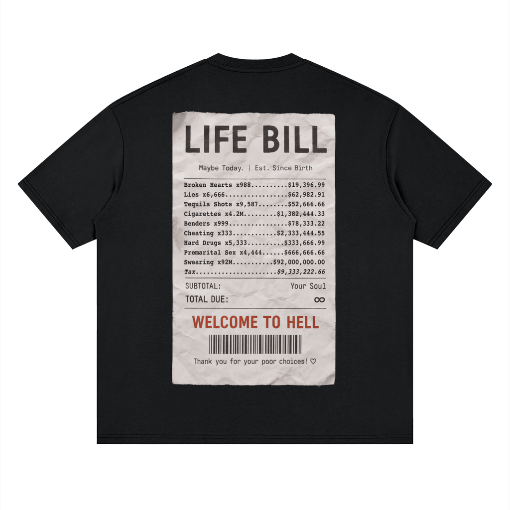 Streetwear Loose Drop Shoulder T-Shirt