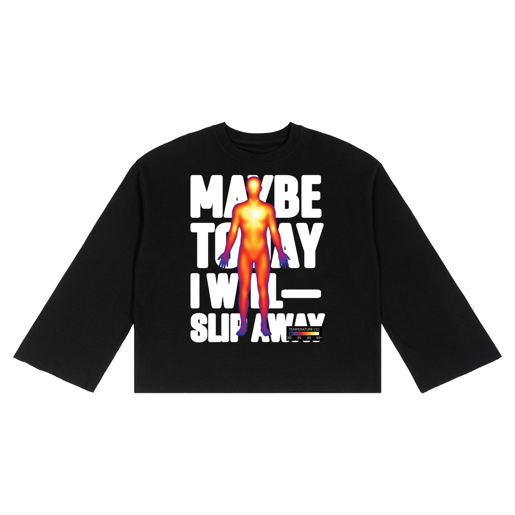 SLIP AWAY Waffle Raw Edge Tee