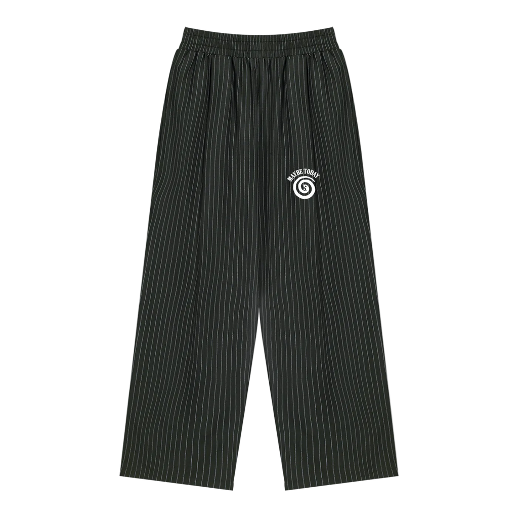 Serpent Striped Pleated Pants
