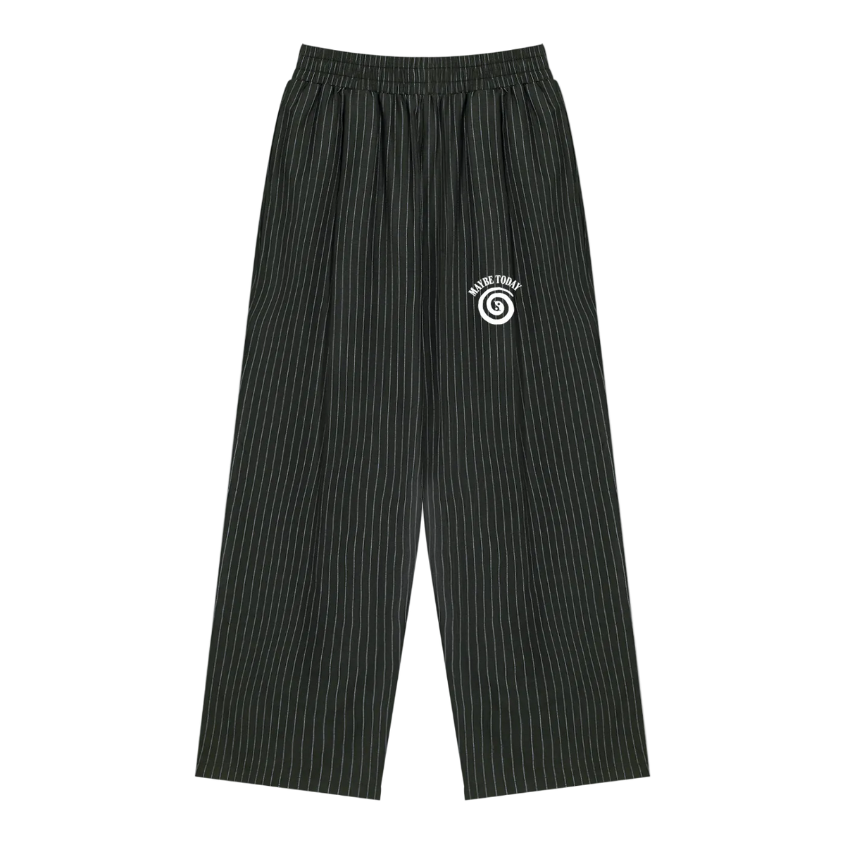 Serpent Striped Pleated Pants