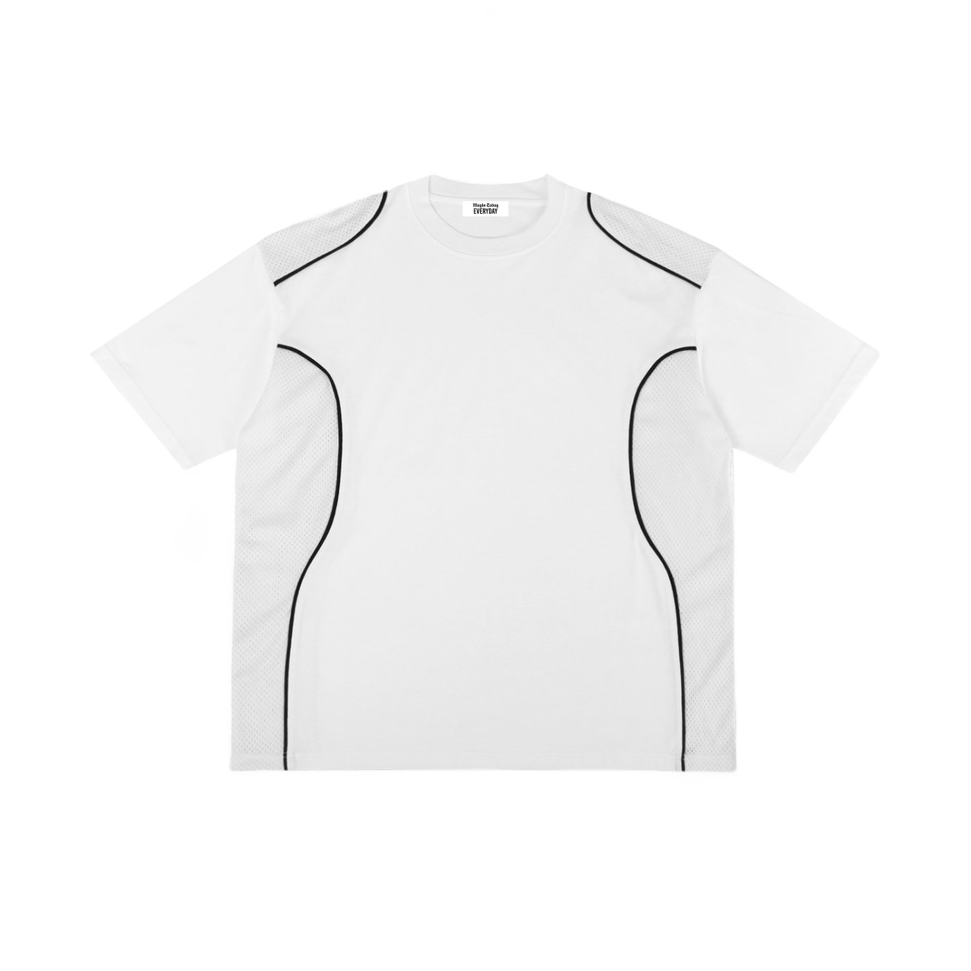 EVERYDAY Contrast Piped Panel T-Shirt