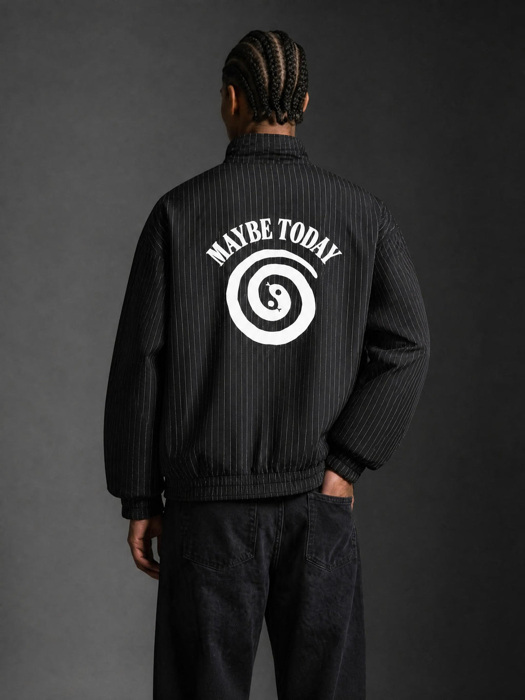 Serpent Striped Full-Zip Track Jacket