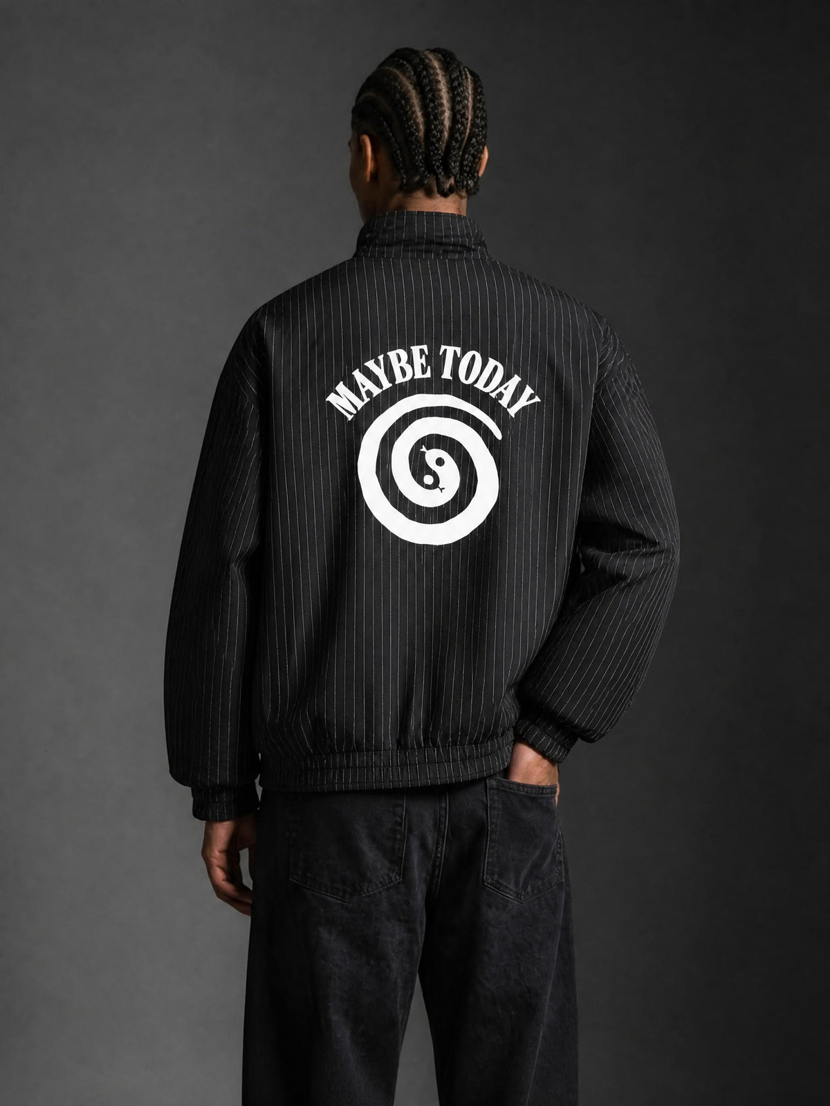 Serpent Striped Full-Zip Track Jacket
