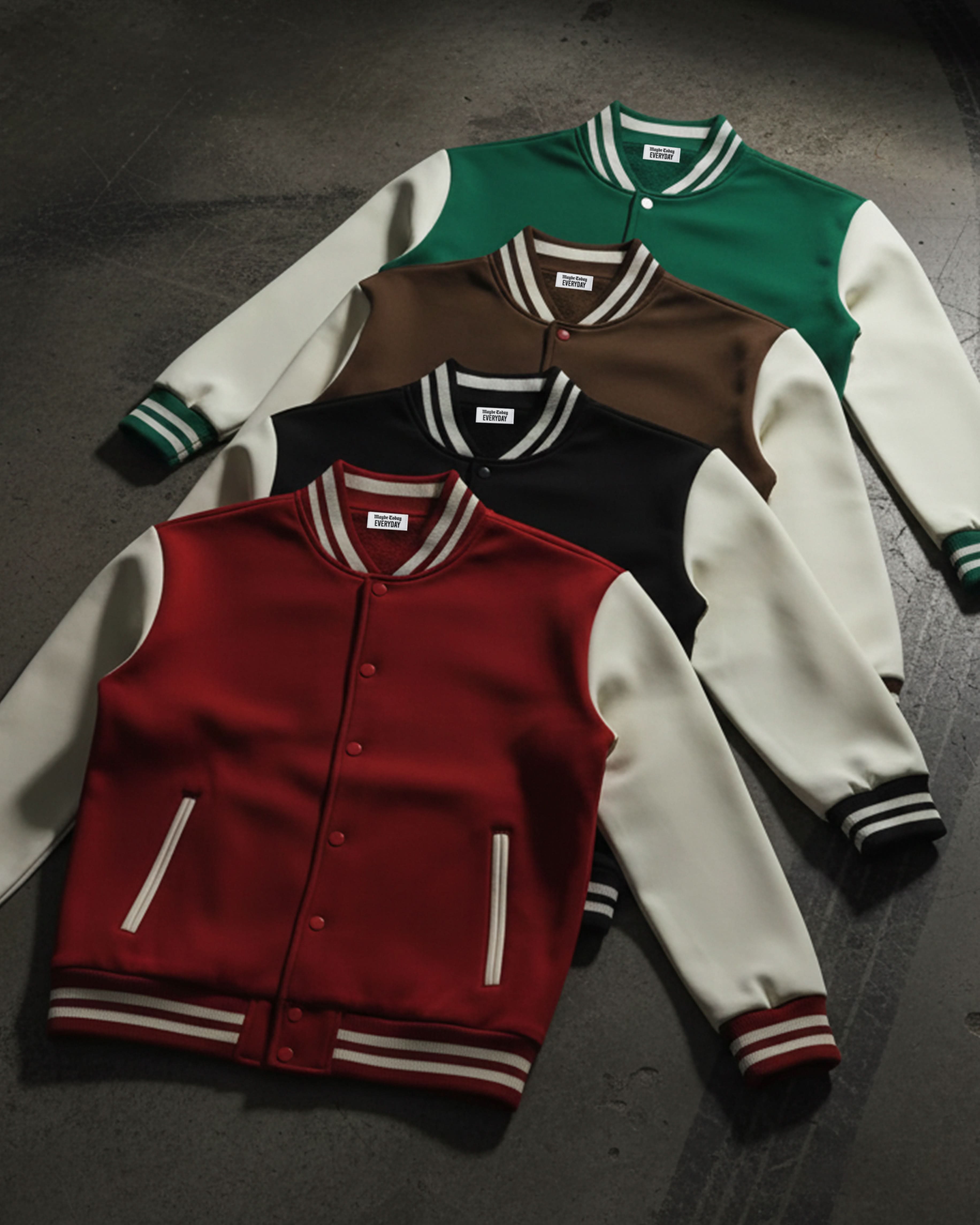 EVERYDAY Two-Tone Fleece Varsity Jacket