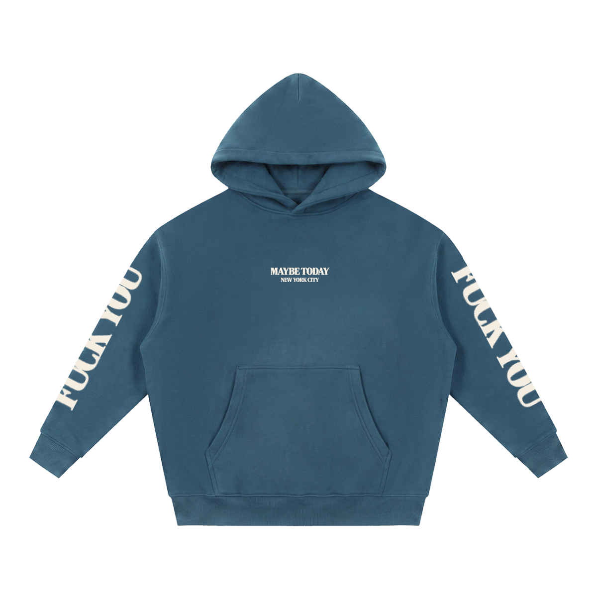 F*CK YOU Boxy Fit Fleece Hoodie