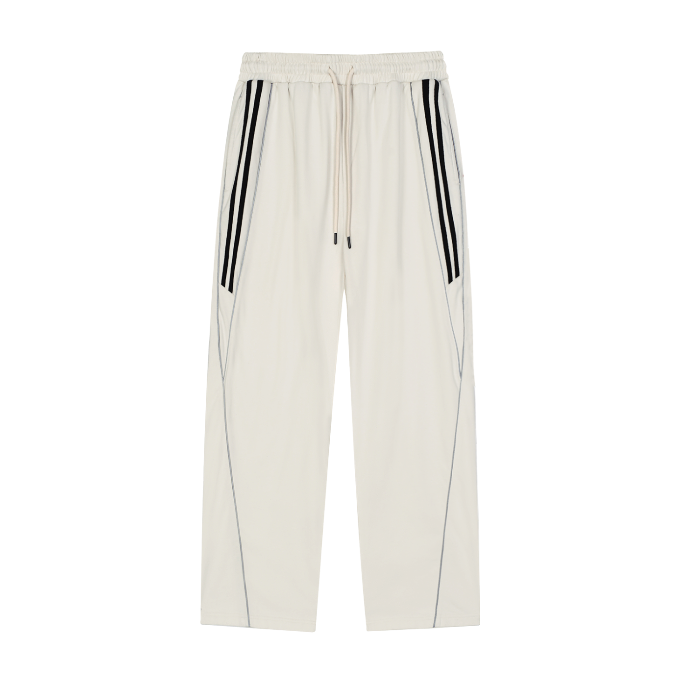 EVERYDAY Reflection Striped Straight-Leg Sweatpants