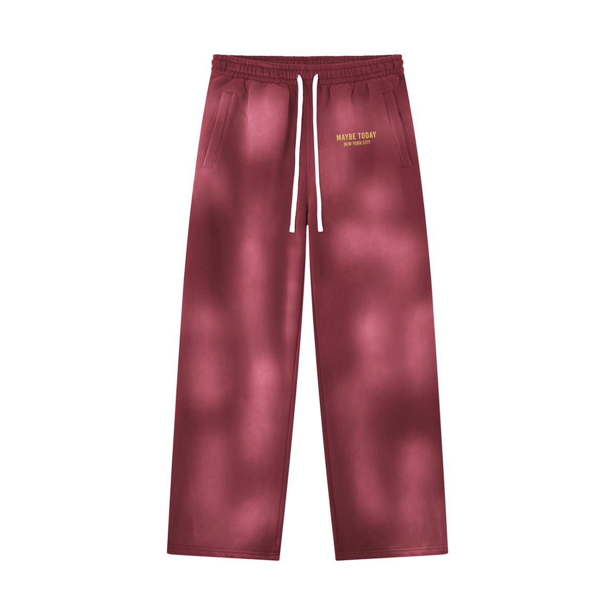 SMILE Wide Leg Fleece Sweatpants