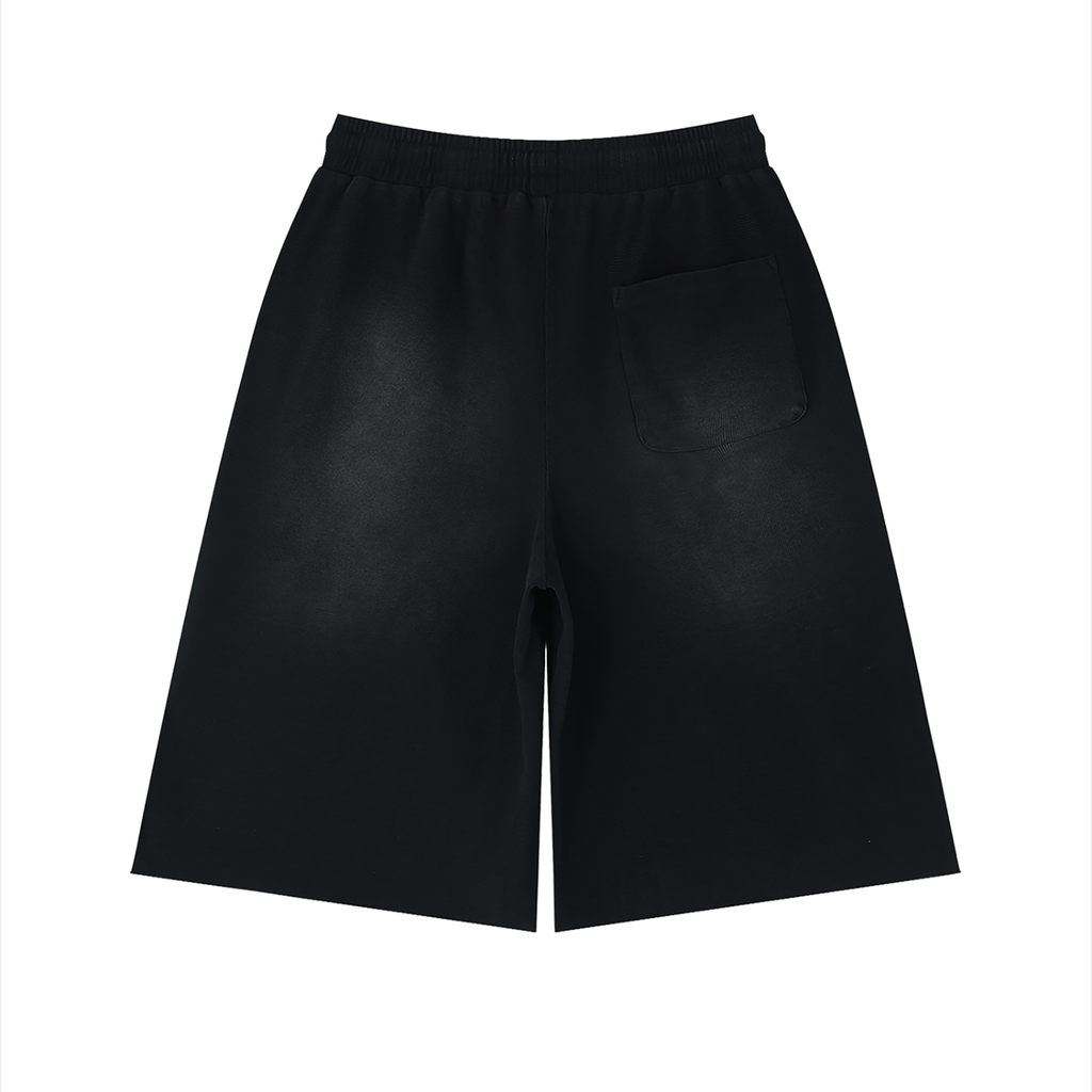 Cherry Blossom Sunfade Raw Edge Shorts