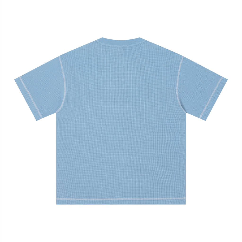 Logo Sunfade Waffle Boxy Tee