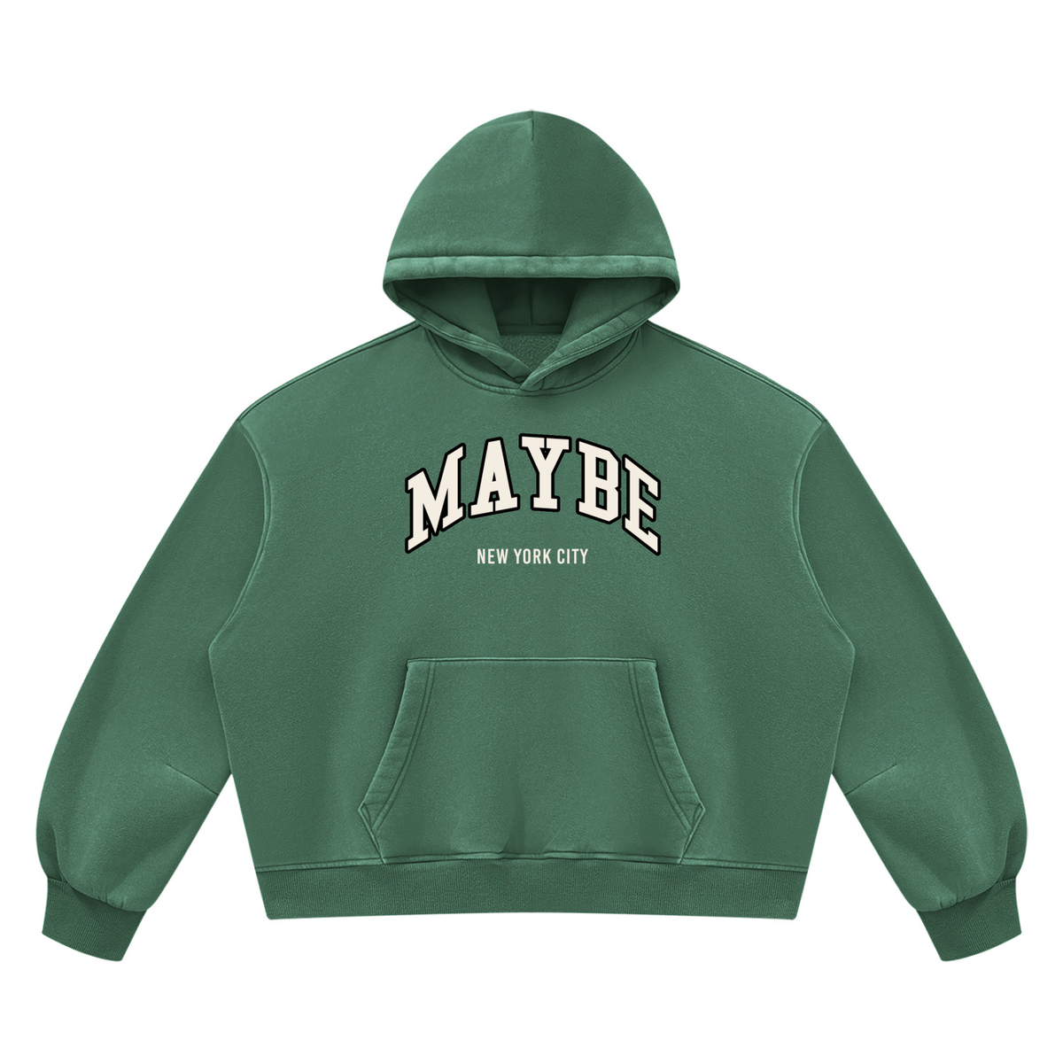 Arc Logo Vintage Washed Boxy Fleece Hoodie
