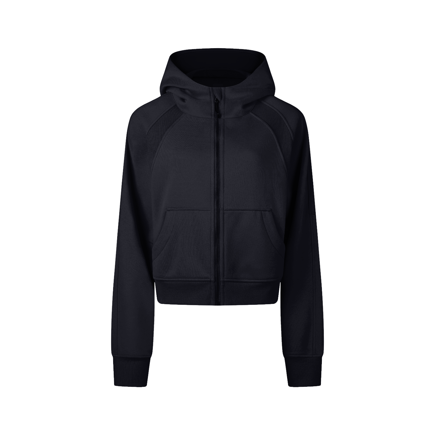 EVERYDAY Cropped Zip-Through Hoodie