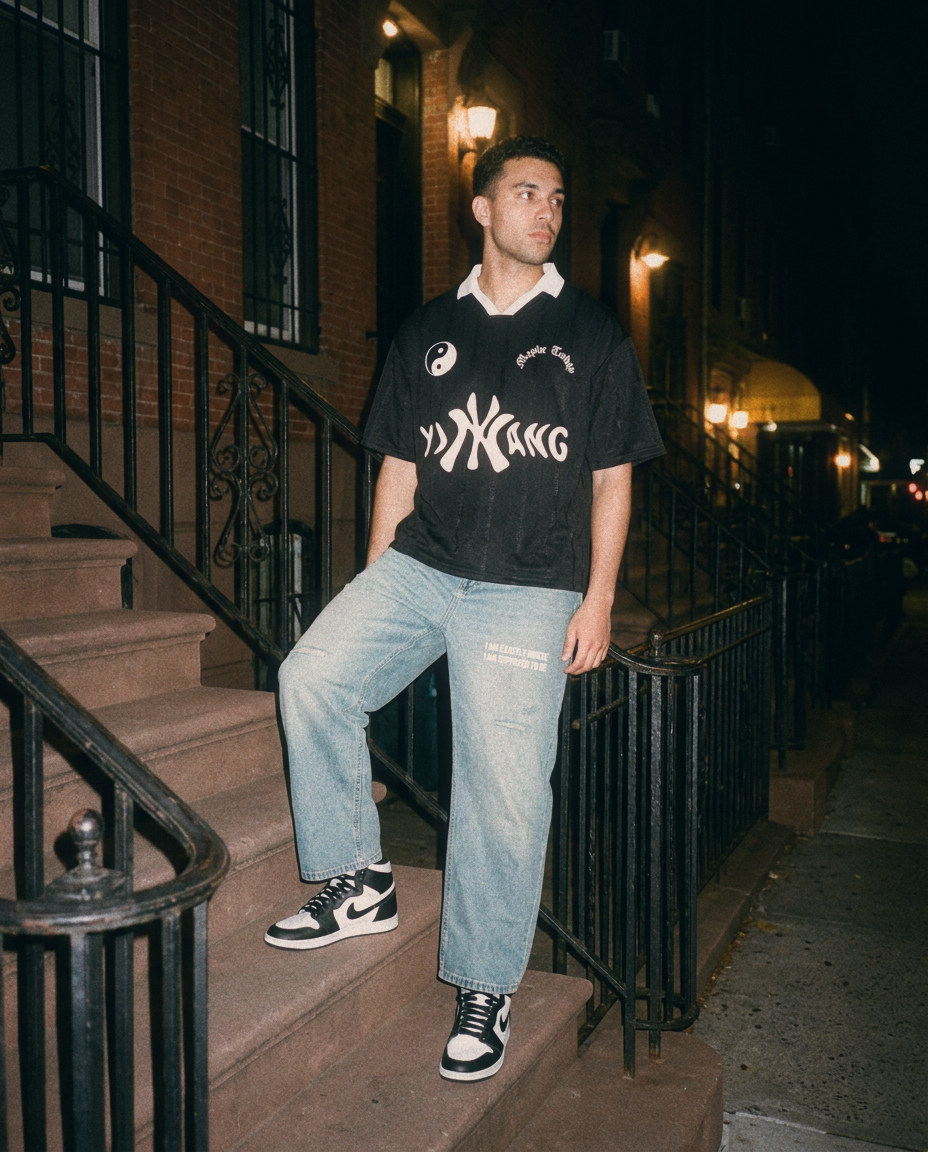 yiNYang Striped Soccer Jersey