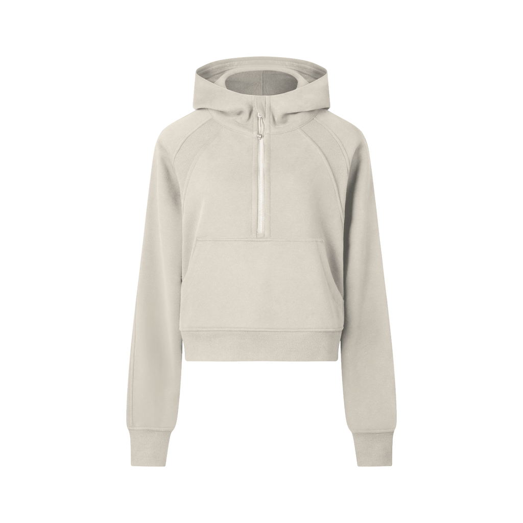 EVERYDAY Cropped Half-Zip Hoodie