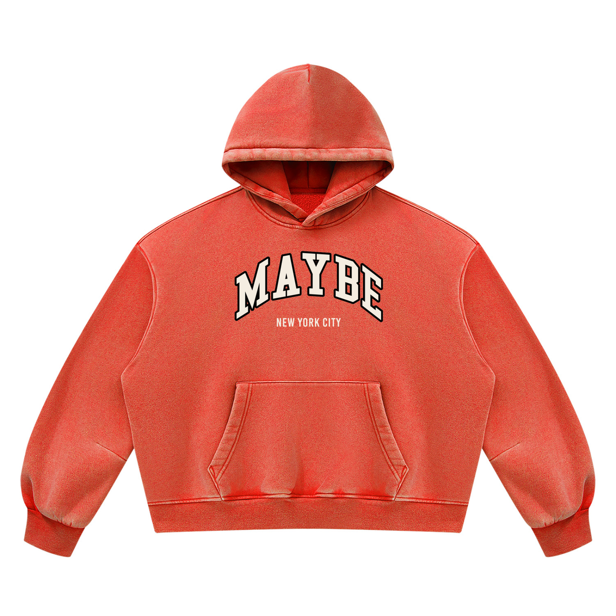 Arc Logo Vintage Washed Boxy Fleece Hoodie