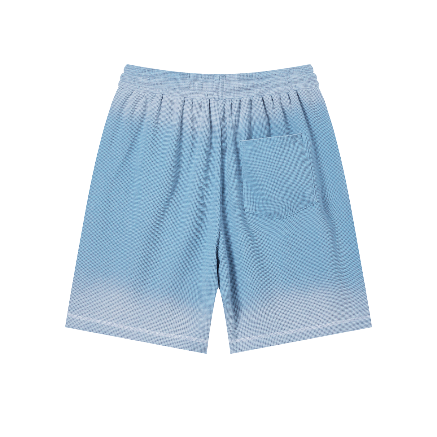 Logo Sunfade Waffle Raw Hem Shorts