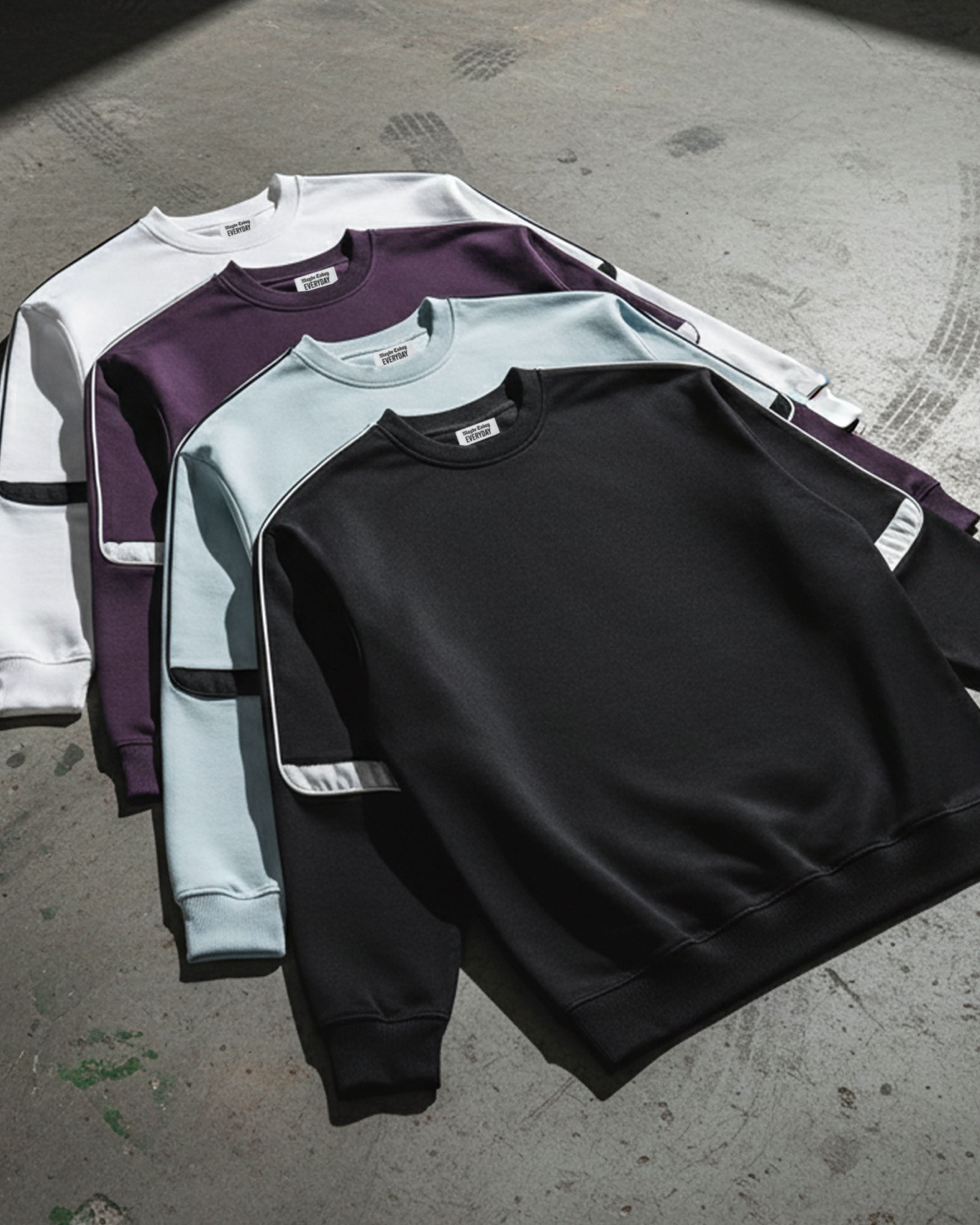 EVERYDAY Crewneck Taped Sweatshirt