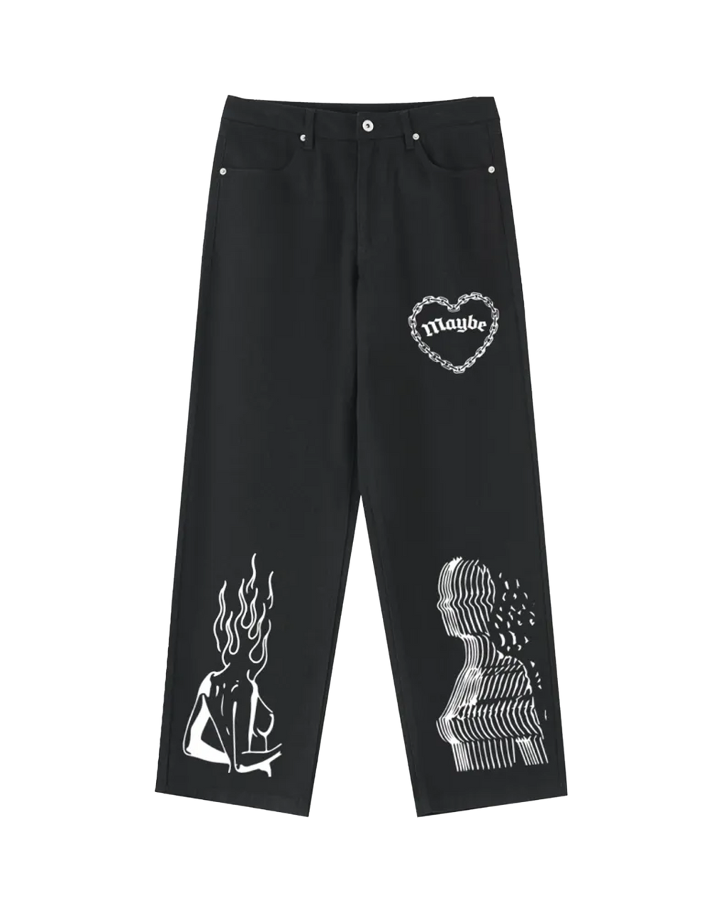 Curses Heavyweight Cotton Straight-Leg Pants