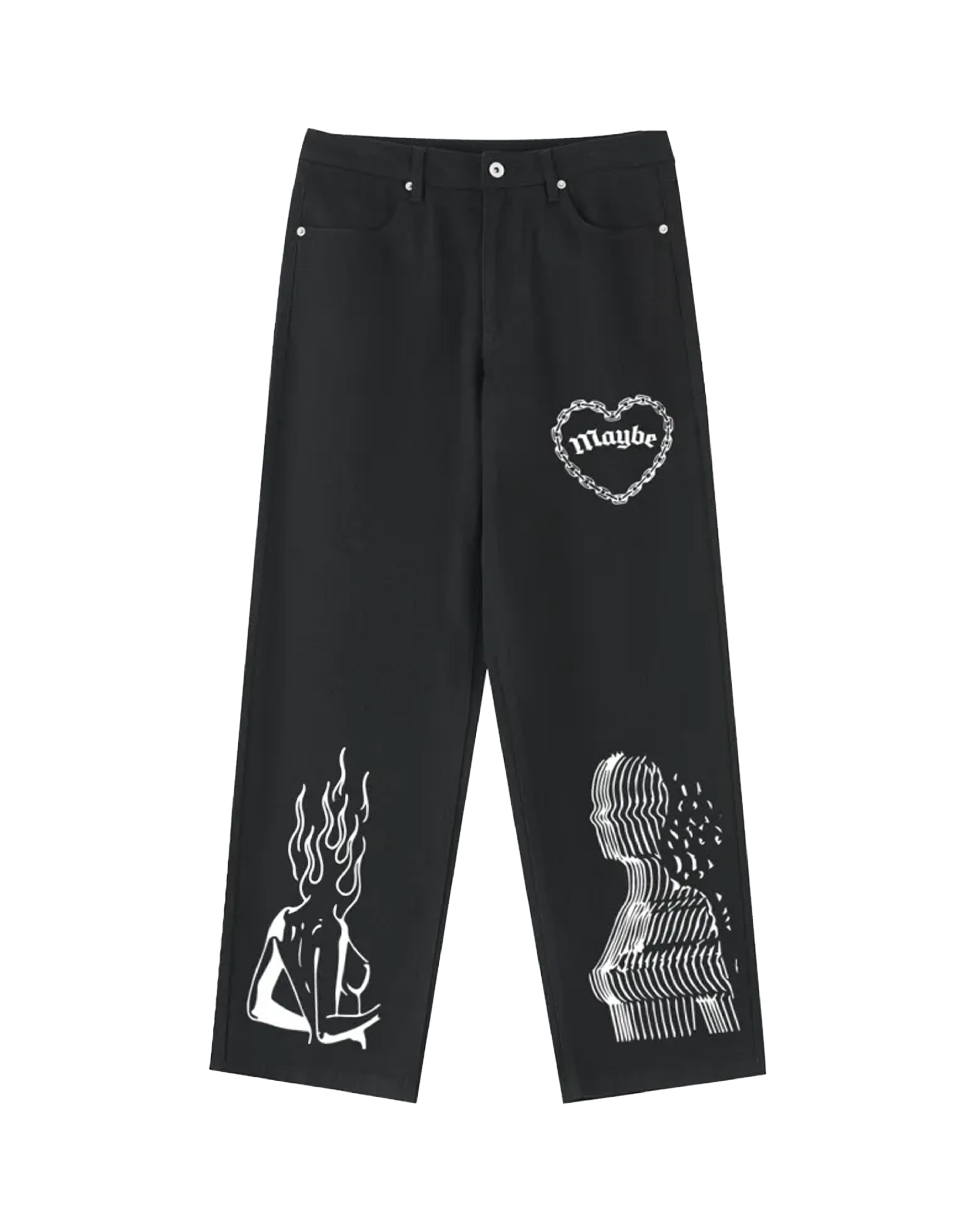 Curses Heavyweight Cotton Straight-Leg Pants