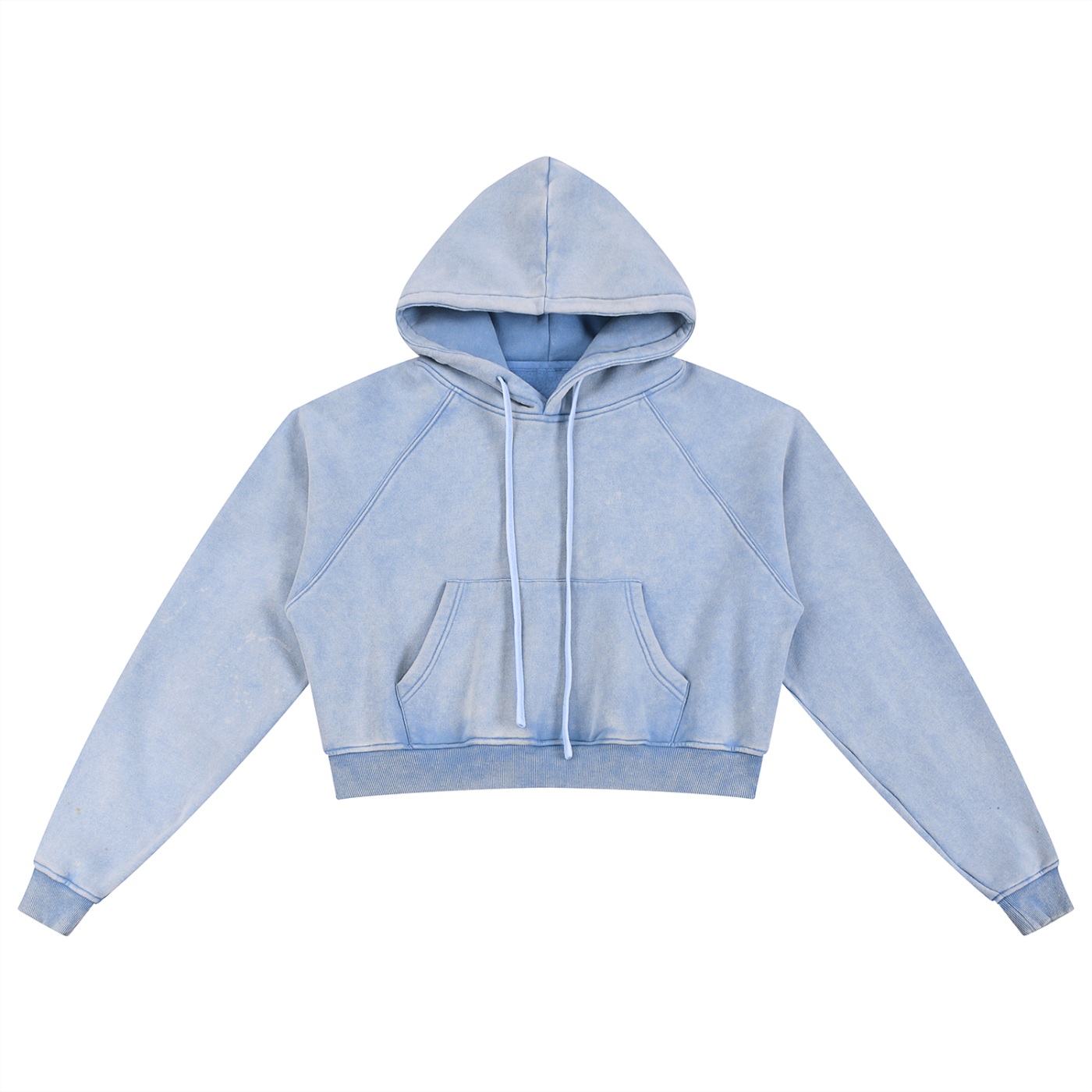 EVERYDAY Snow Washed Cropped Hoodie