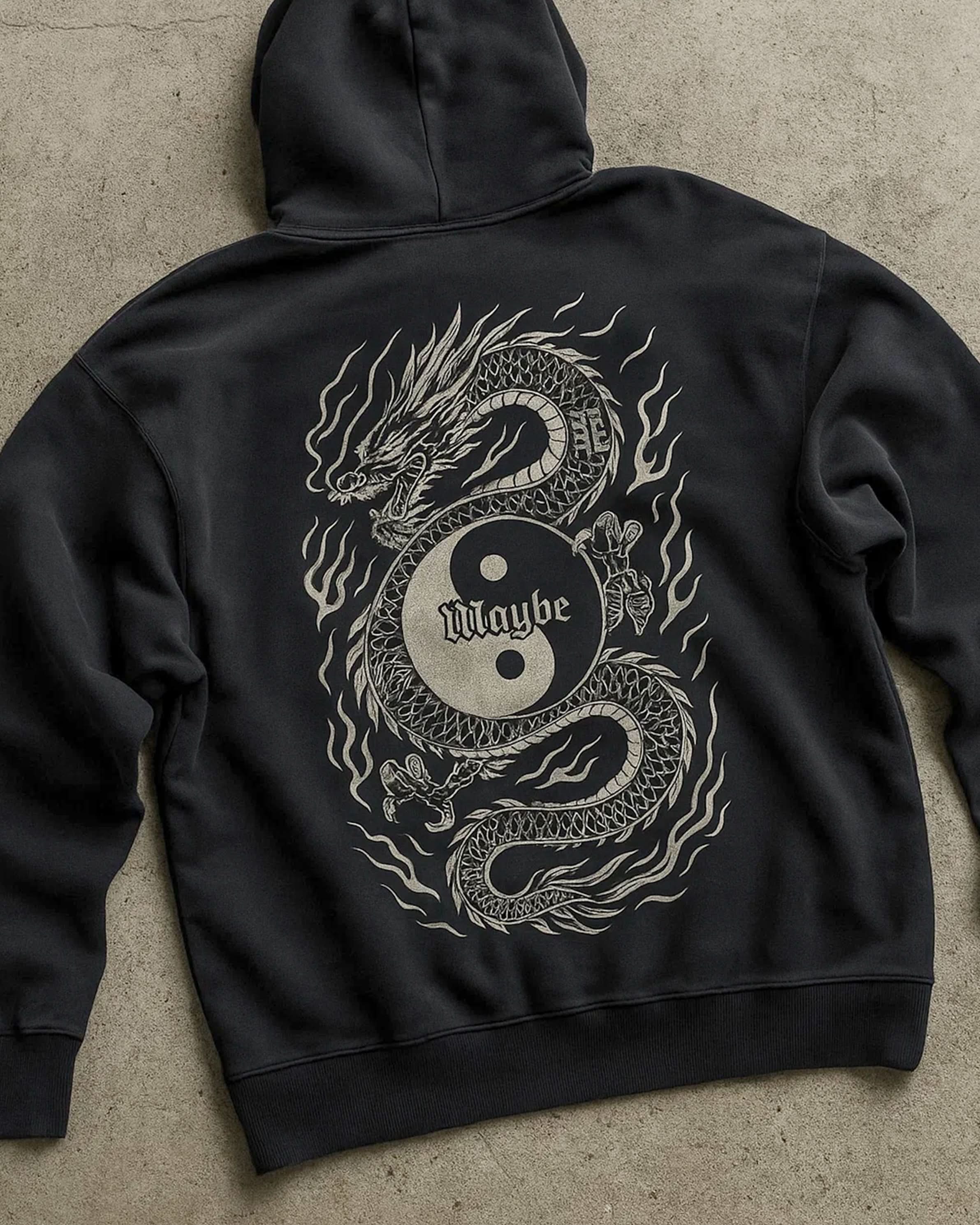 Dragon Sun Faded Hoodie