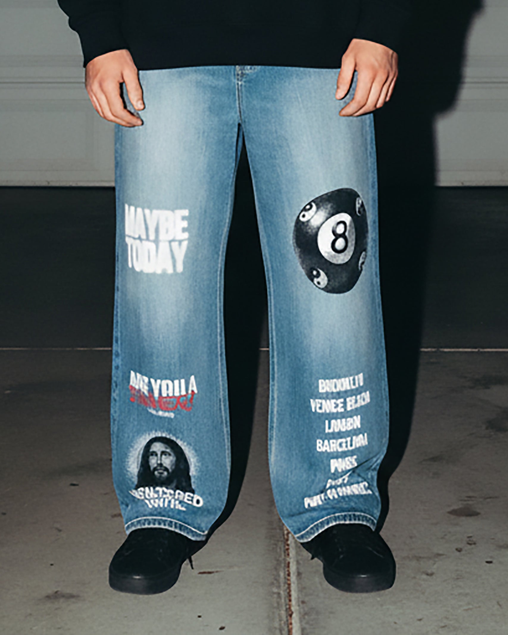 8 Ball Sun Fade Heavyweight Denim Jeans