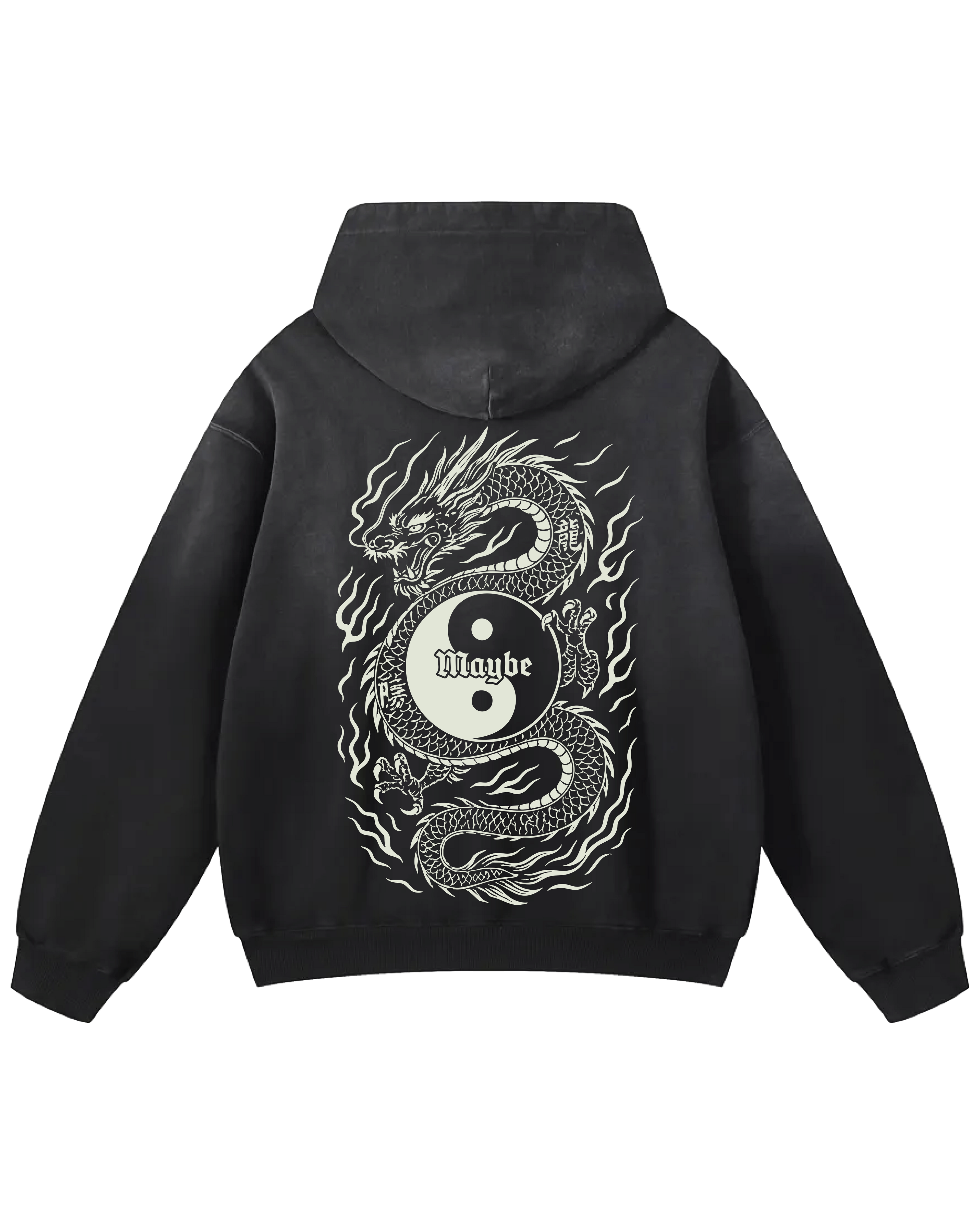 Dragon Sun Faded Hoodie