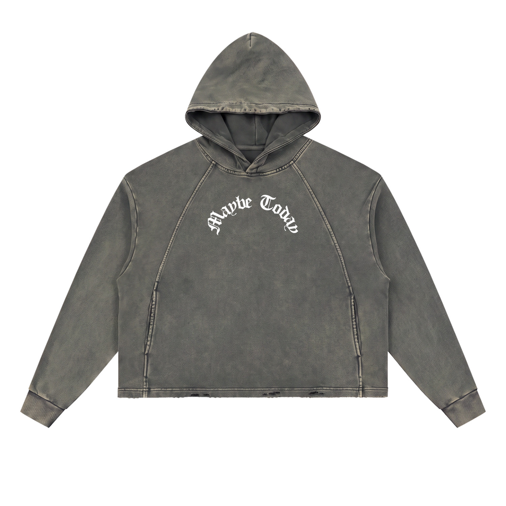 Life Bill Vintage Washed Frayed-Hem Hoodie