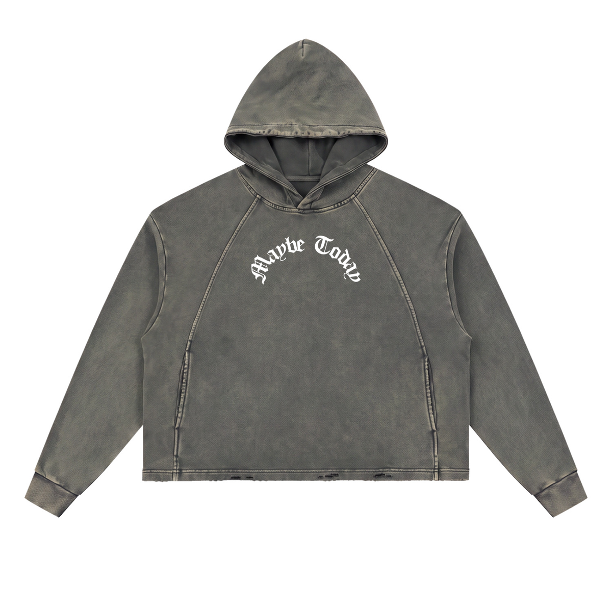 Life Bill Vintage Washed Frayed-Hem Hoodie