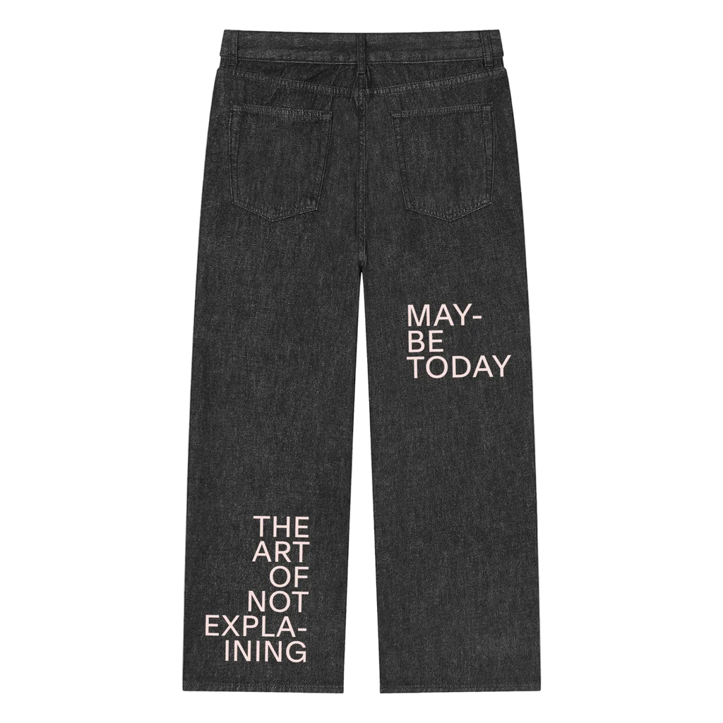 The Art of Not Explaining Vintage Wash Straight Leg Jeans