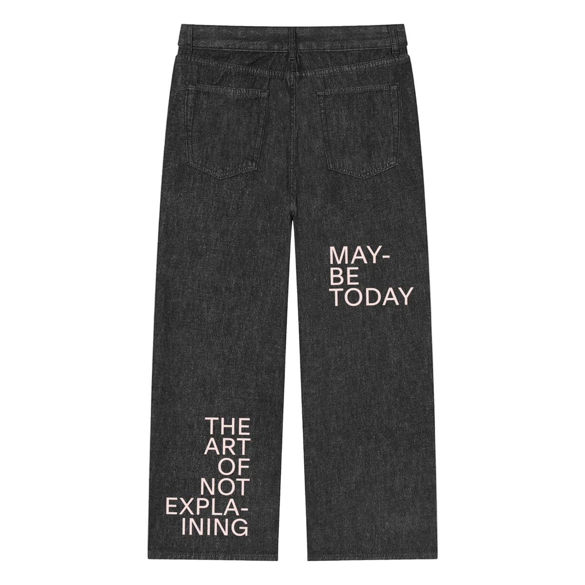 The Art of Not Explaining Vintage Wash Straight Leg Jeans
