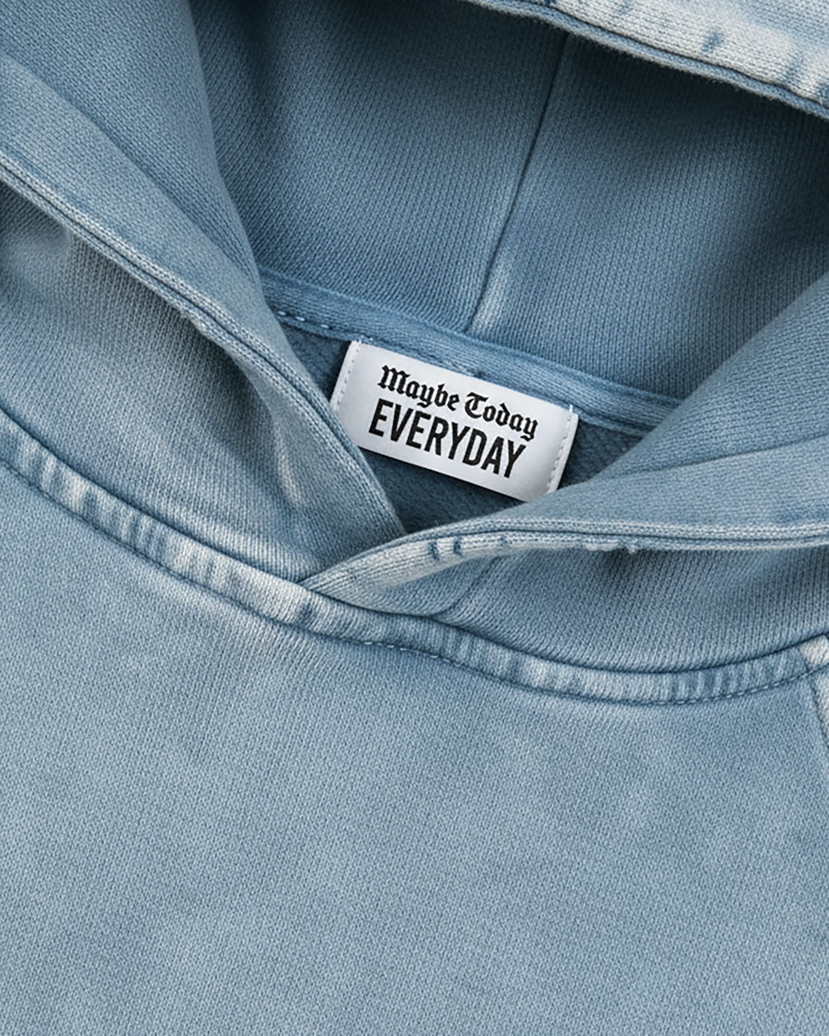 EVERYDAY Vintage Washed Frayed-Hem Hoodie