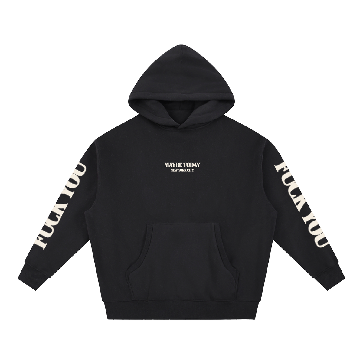 F*CK YOU Boxy Fit Fleece Hoodie