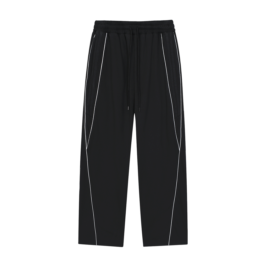 EVERYDAY Reflection Striped Straight-Leg Sweatpants