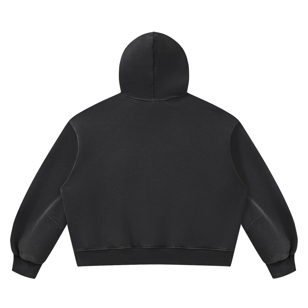 Arc Logo Vintage Washed Boxy Fleece Hoodie