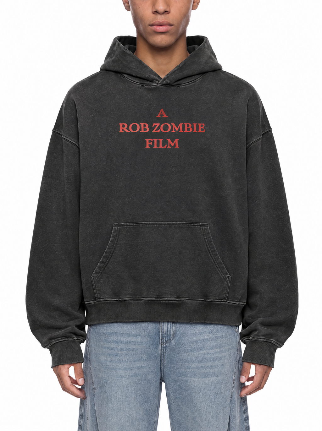 Rob Zombie Hoodie on model, front