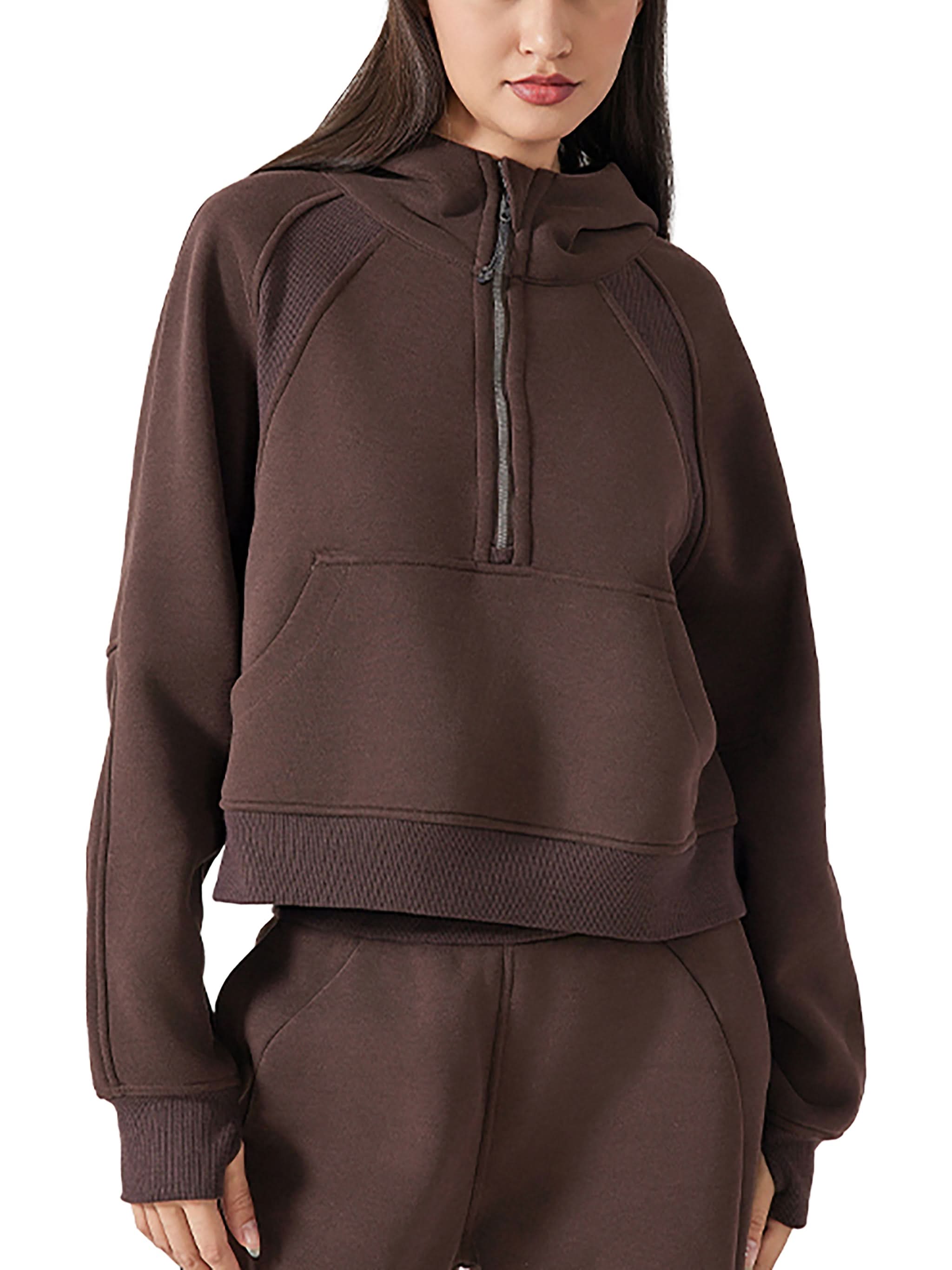 EVERYDAY Cropped Half-Zip Hoodie