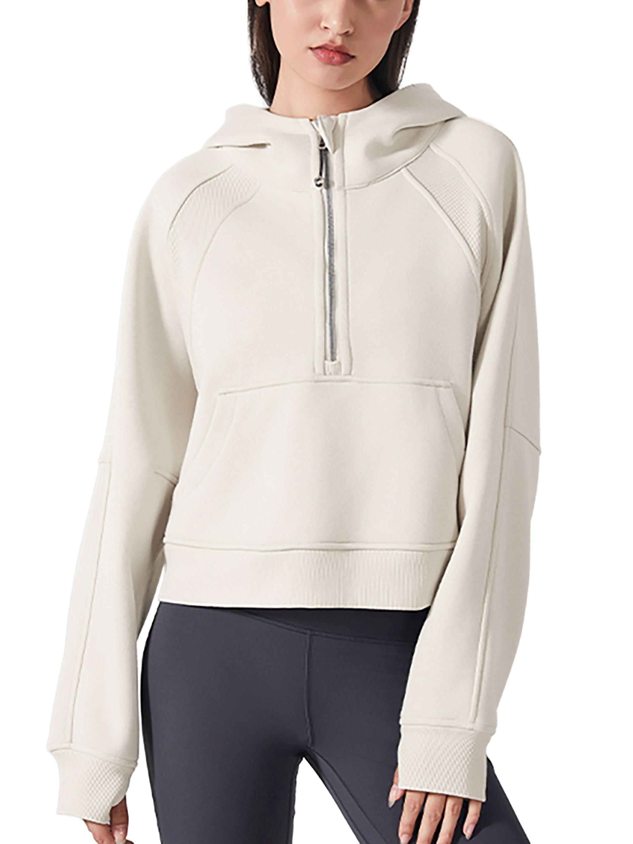 EVERYDAY Cropped Half-Zip Hoodie
